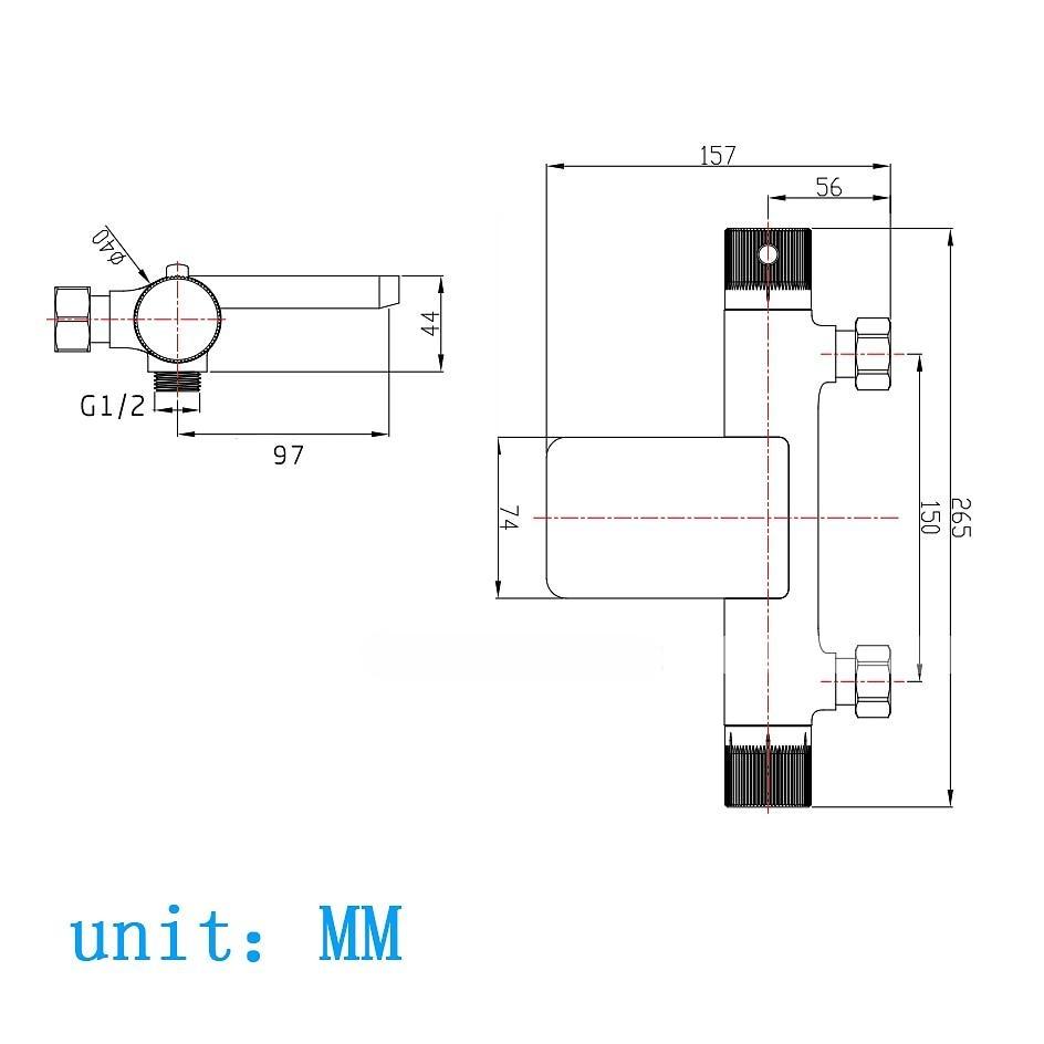 Bathtub Faucet - Thermostatic Bath Tub Faucet Contemporary Painted Finishes Free Standing Ceramic Valve Bath Shower Mixer Taps 2025 - CAD $231.99 –P10