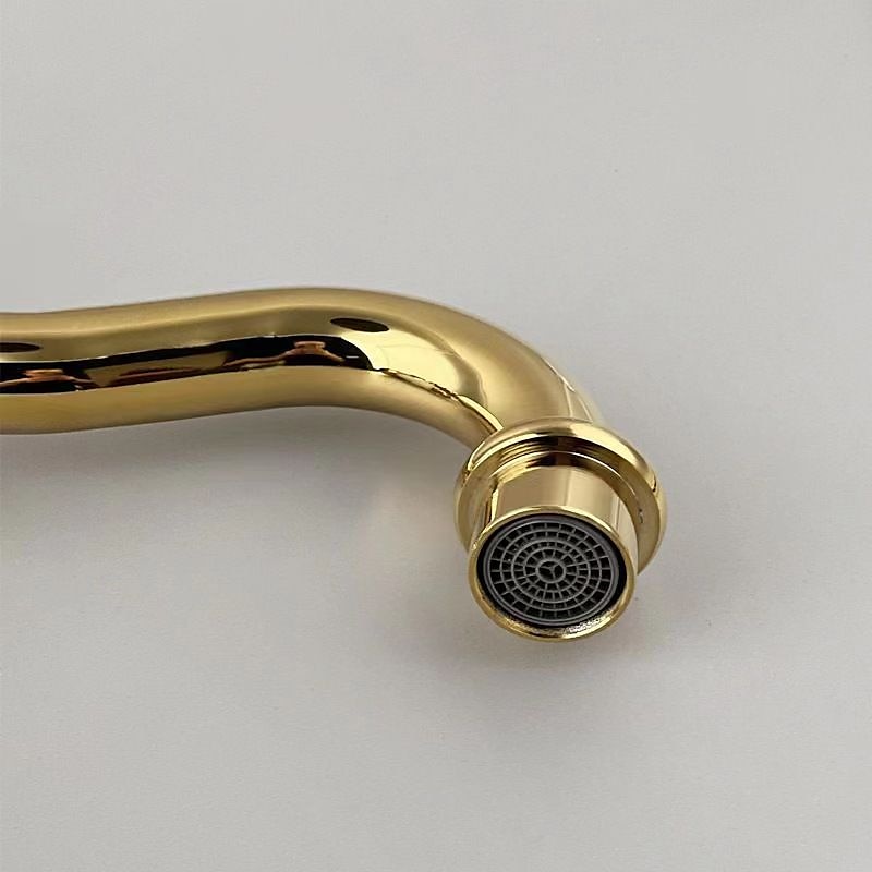 Mono Bathroom Sink Mixer Faucet Brass, Deck Mounted Single Lever Basin Taps Ceramic Handle Tap, One Hole Cold and Hot Hose Vessel Faucets 2025 - CAD $79.99 –P4