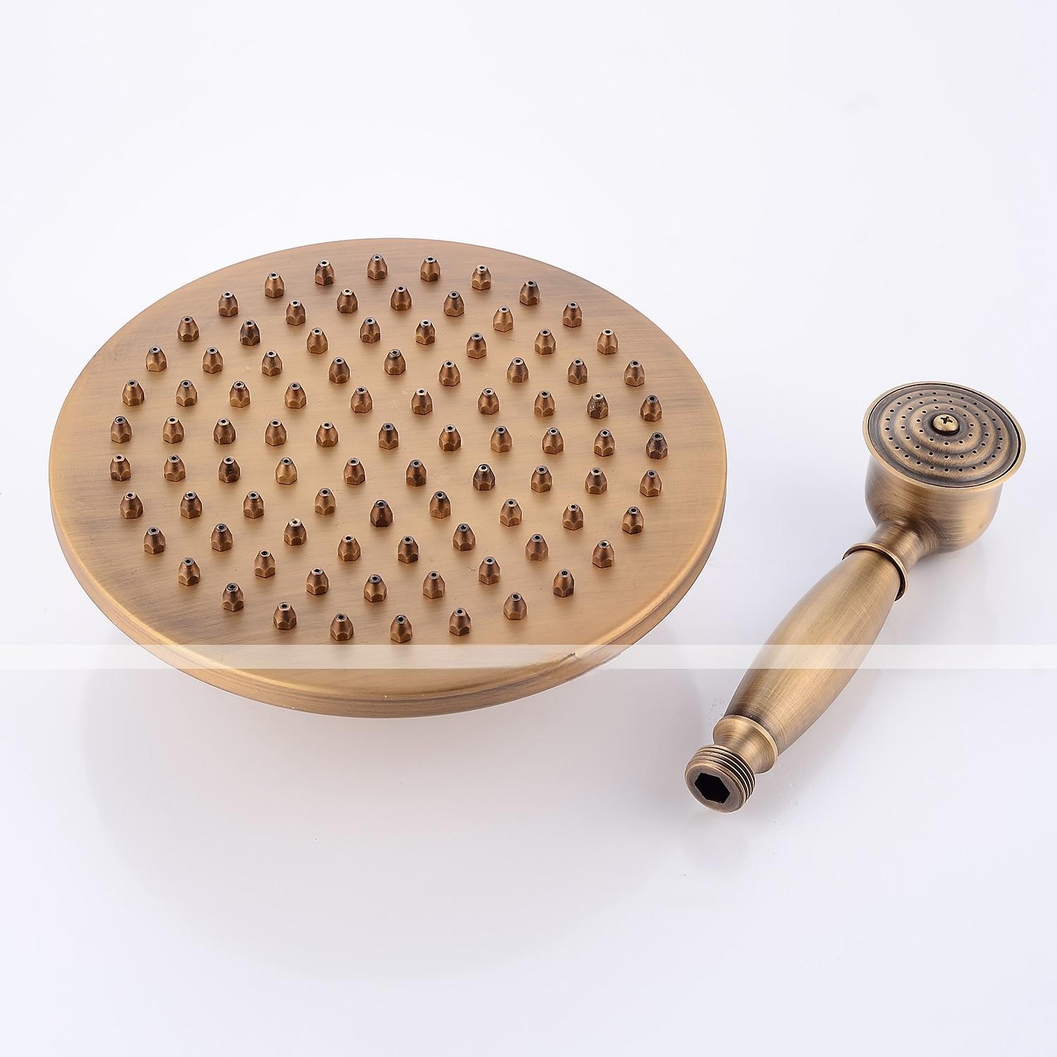 Shower FaucetShower System Set Handshower Included pullout Waterfall Vintage Style/Country Brass Mount Outside Ceramic Valve Bath Shower Mixer Taps 2025 - CAD $303.99 –P10