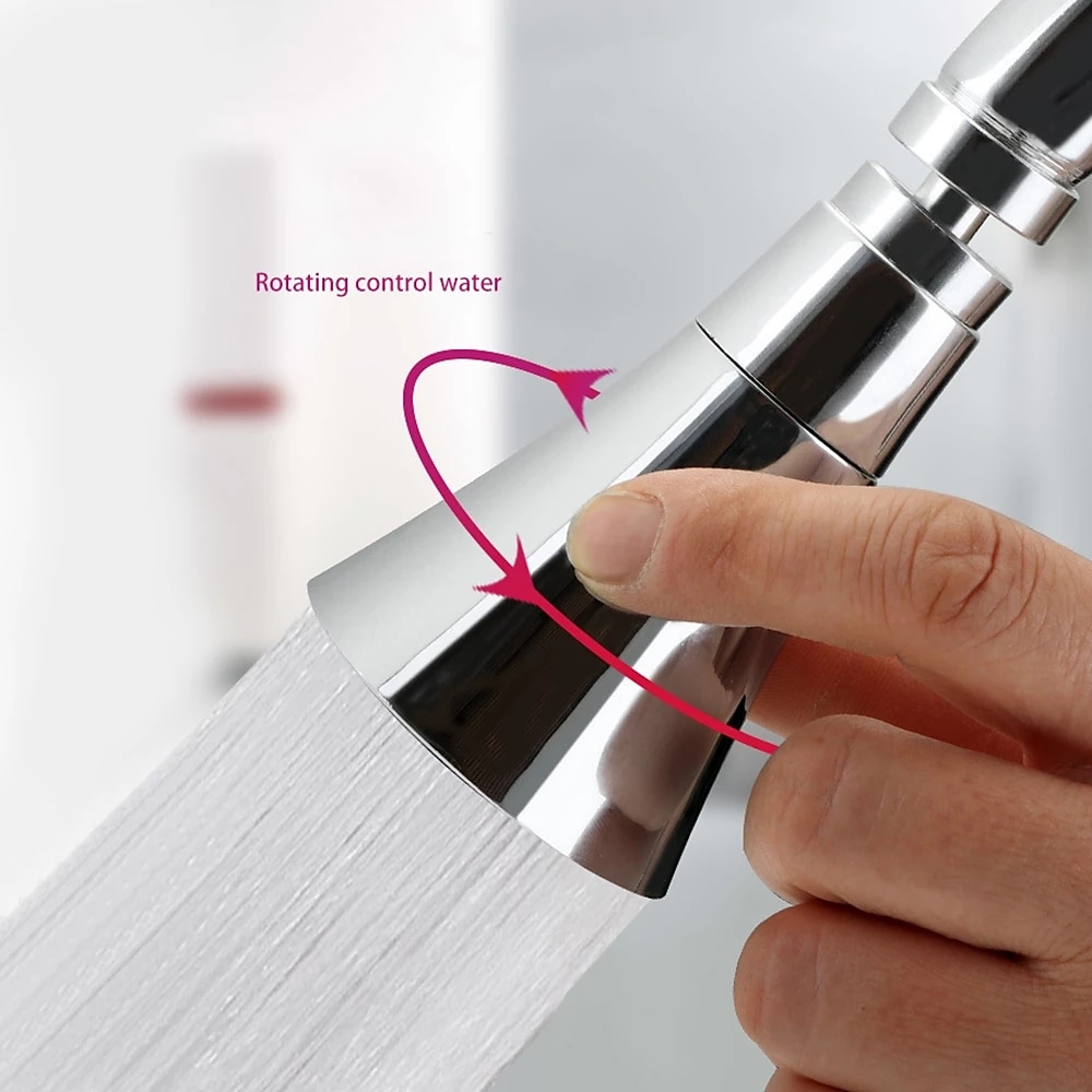Universal Kitchen Water Faucet Adjustable Pressure 360 Degree Rotating Water Tap Head Water Saving Shower Faucet Nozzle Adapter 2025 - CAD $7.99 –P2
