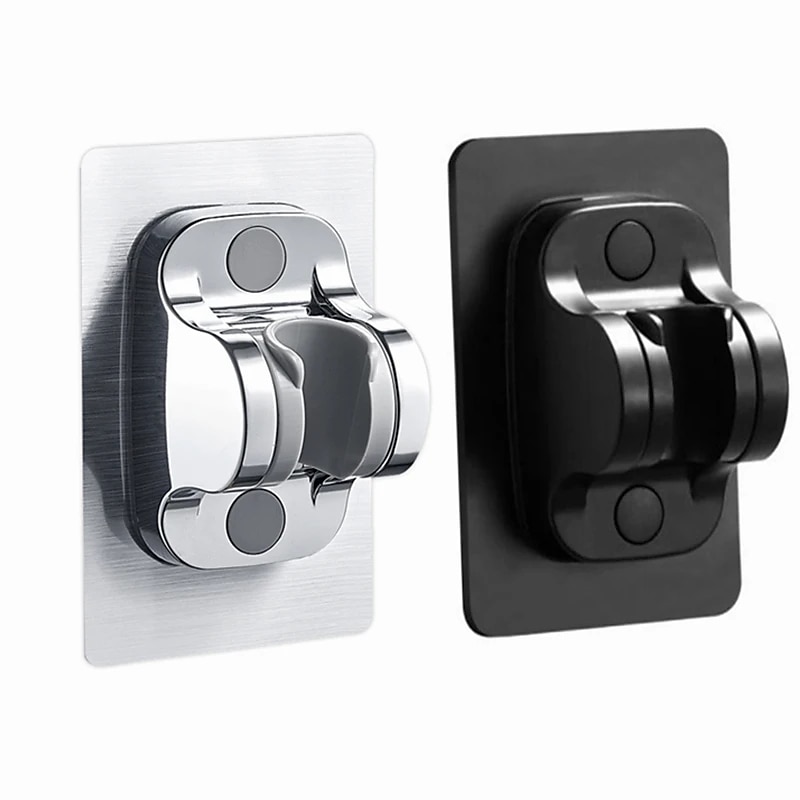 Shower Head Bracket No Drilling Holder 360° Adjustable Without Drilling ABS Wall Bracket Replacement Waterproof Attachment for Bathroom 2025 - CAD $3.99 –P11