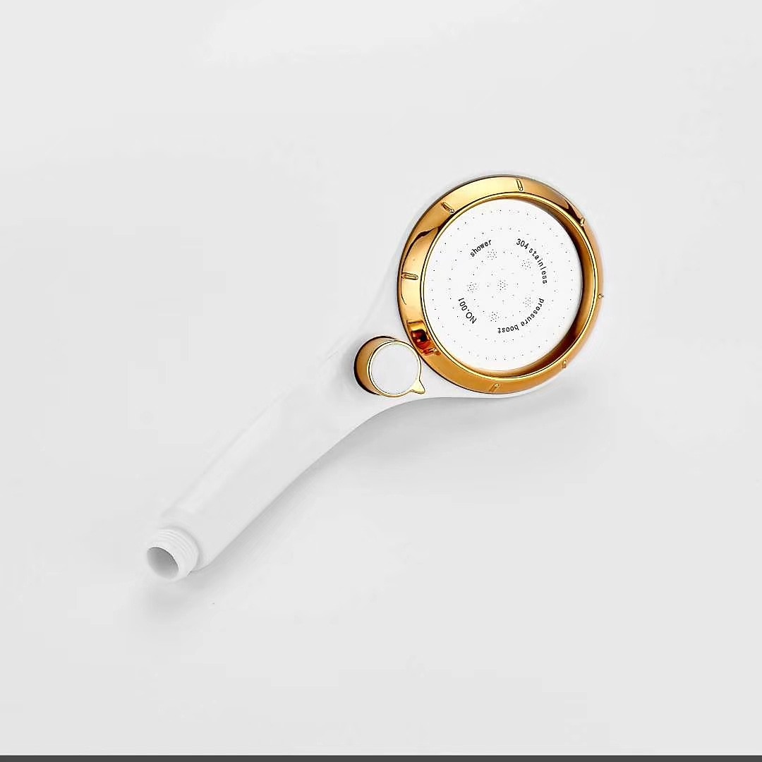 High Pressure Shower Head with Stop Button Water Pressure Adjustable Exquisite Spray Saving Large Panel ABS Shower Spray Nozzle Handhold Shower head Water Saving Stepless Adjustable Button Rotating 2025 - CAD $9.99 –P1