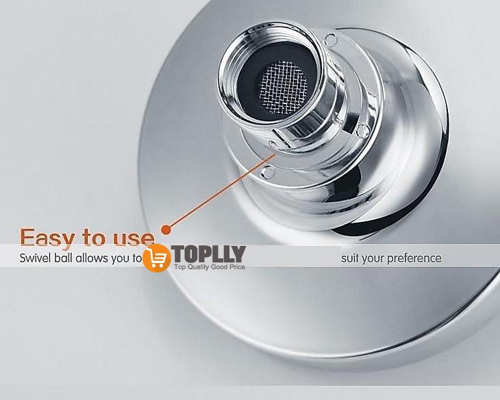 Round Chrome Plated Shower Top Spray,A Grade ABS Silvery Rainfall Soft Spray Function Rain Shower 2025 - CAD $11.99 –P4