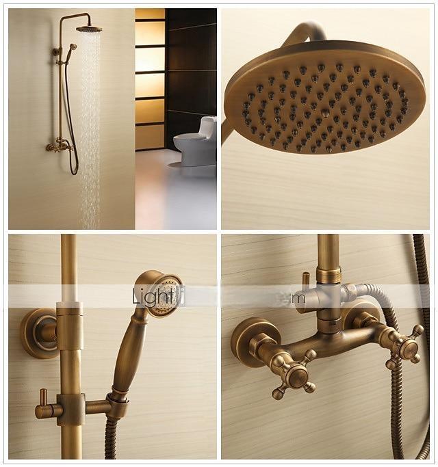 Shower FaucetShower System SetRainfall Shower System Ceramic Valve Two Handles Three Holes Bath Shower Mixer Taps with Hot and Cold Switch 2025 - CAD $271.99 –P1