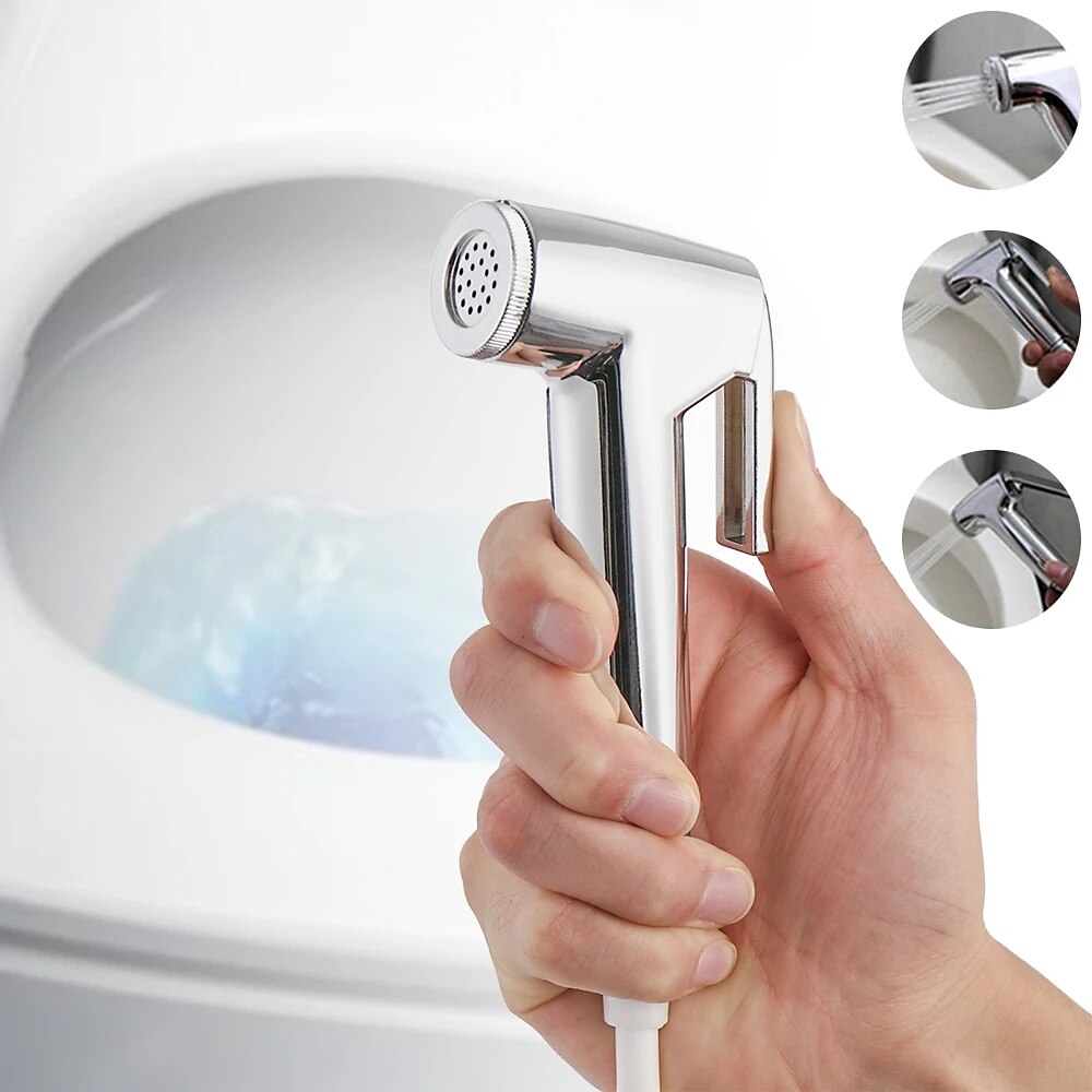 Bathroom Handheld Shower Bidet Shattaf Sprayer Set Wall Mount Home Wash Toilet Hand Held Bidet Shower Spray Wall Bracket Hose Diaper Cleaning 2025 - CAD $6.99 –P3