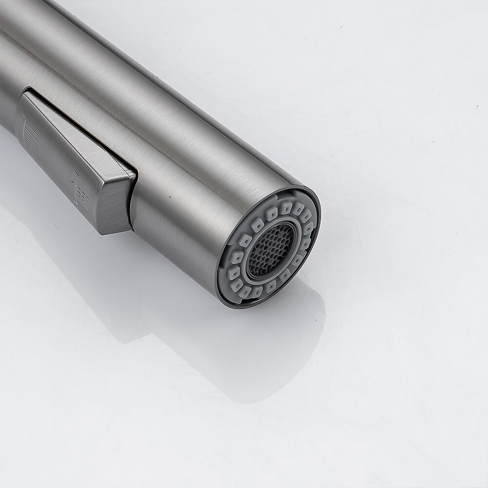 Kitchen Faucet with Pull-out SpraySingle Handle One Hole Brass High Arc 2-modes 360°Rotatable Modern Contemporary Kitchen Taps 2025 - CAD $207.99 –P14