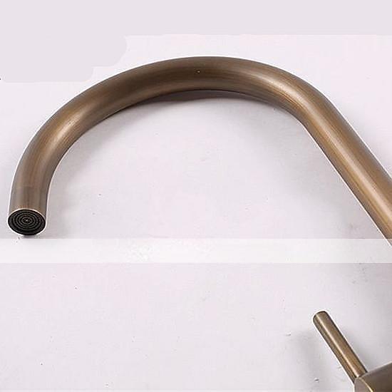 Antique Brass Bathtub Faucet Freestanding 360 Swivel Spout Floor Mount Bath Tub Shower Filler Mixer Taps Vintage Free Standing Clawfoot Tub with Hot and Cold Water Hose 2025 - CAD $239.99 –P3