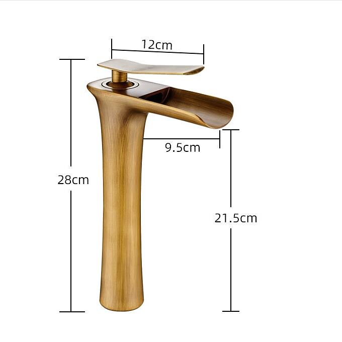 Bathroom Sink Faucet,Brass Waterfall Centerset Single Handle One Hole Bath Taps 2025 - CAD $119.99 –P1