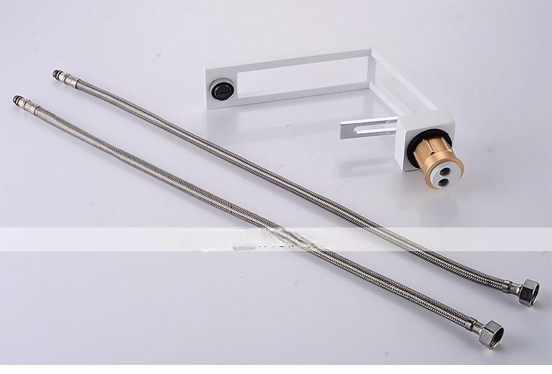 Single Handle Bathroom Faucet, Electroplated/Brushed One Hole Hollow Out/Irregular/Centerset, Brass Contemporary Bathroom Sink Faucet Contain with Supply Lines 2025 - CAD $119.99 –P11