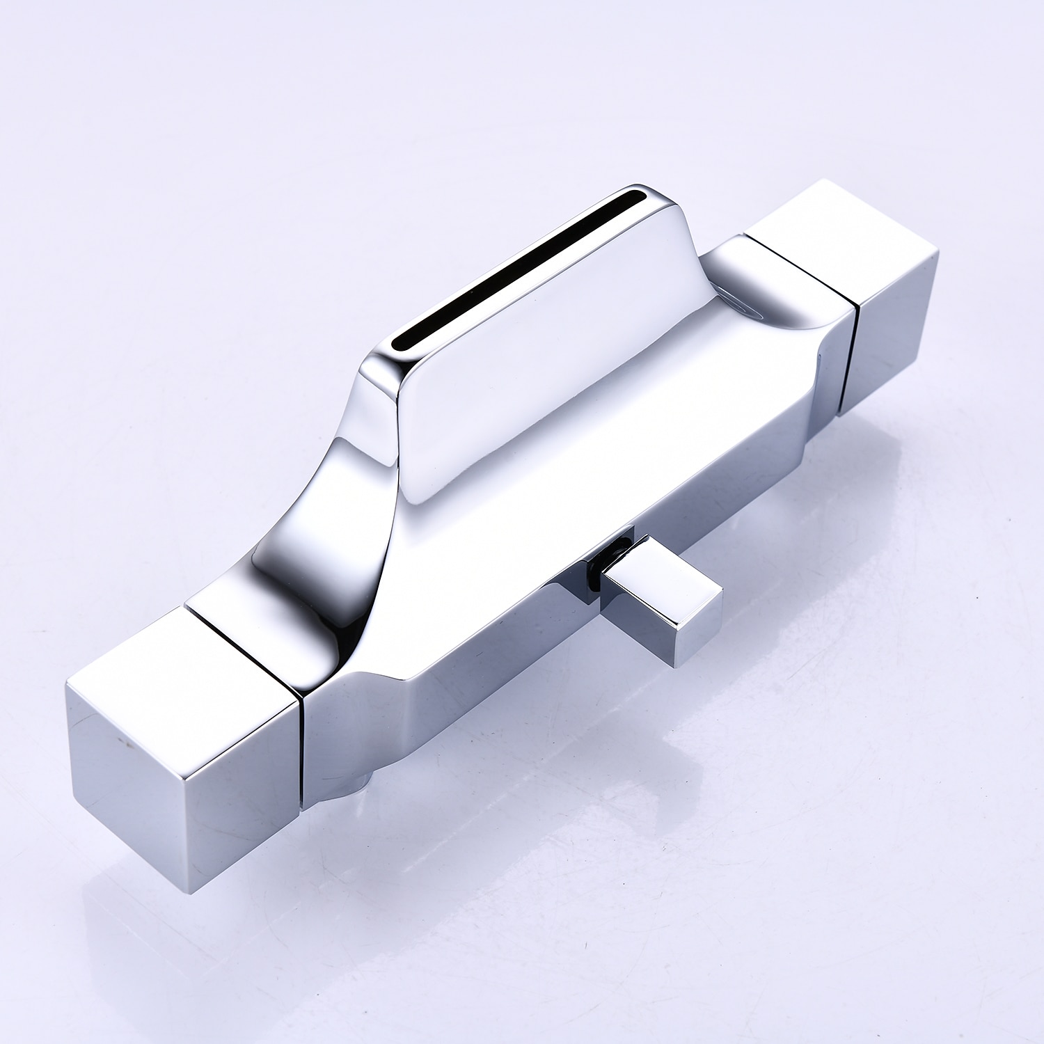 Bathtub Faucet - Contemporary Electroplated Wall Mounted Ceramic Valve Bath Shower Mixer Taps 2025 - CAD $271.99 –P14
