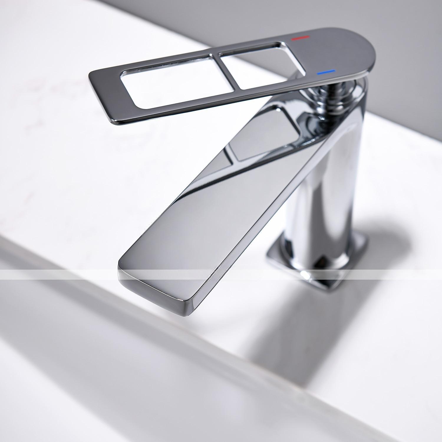 Single Handle Bathroom Faucet, Painted Finishes/Electroplated/Chrome One Hole Centerset, Brass Bathroom Sink Faucet with Hollow Handle 2025 - CAD $143.99 –P3