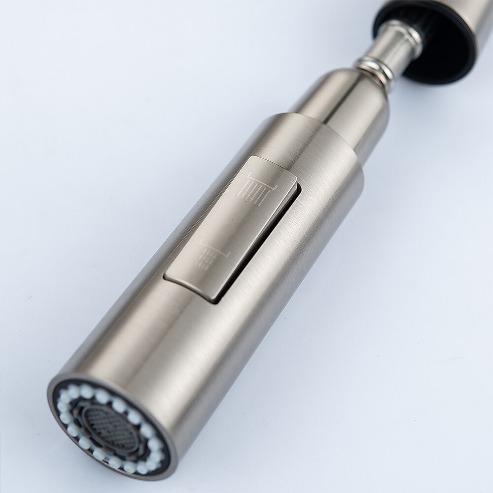 Kitchen Faucet with Pull-out SpraySingle Handle One Hole 2-modes Brass Kitchen Taps 2025 - CAD $199.99 –P10