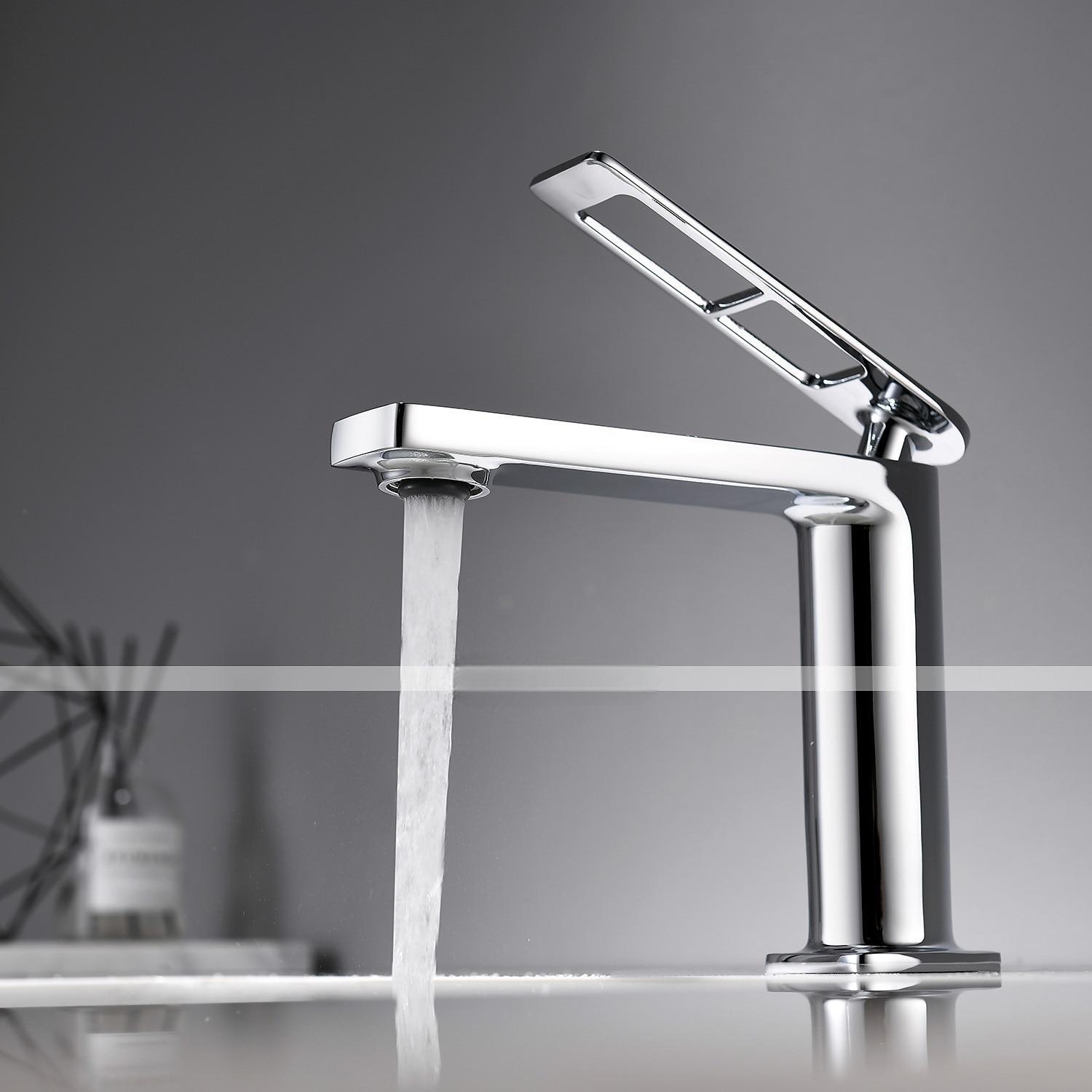 Single Handle Bathroom Faucet, Painted Finishes/Electroplated/Chrome One Hole Centerset, Brass Bathroom Sink Faucet with Hollow Handle 2025 - CAD $143.99 –P4