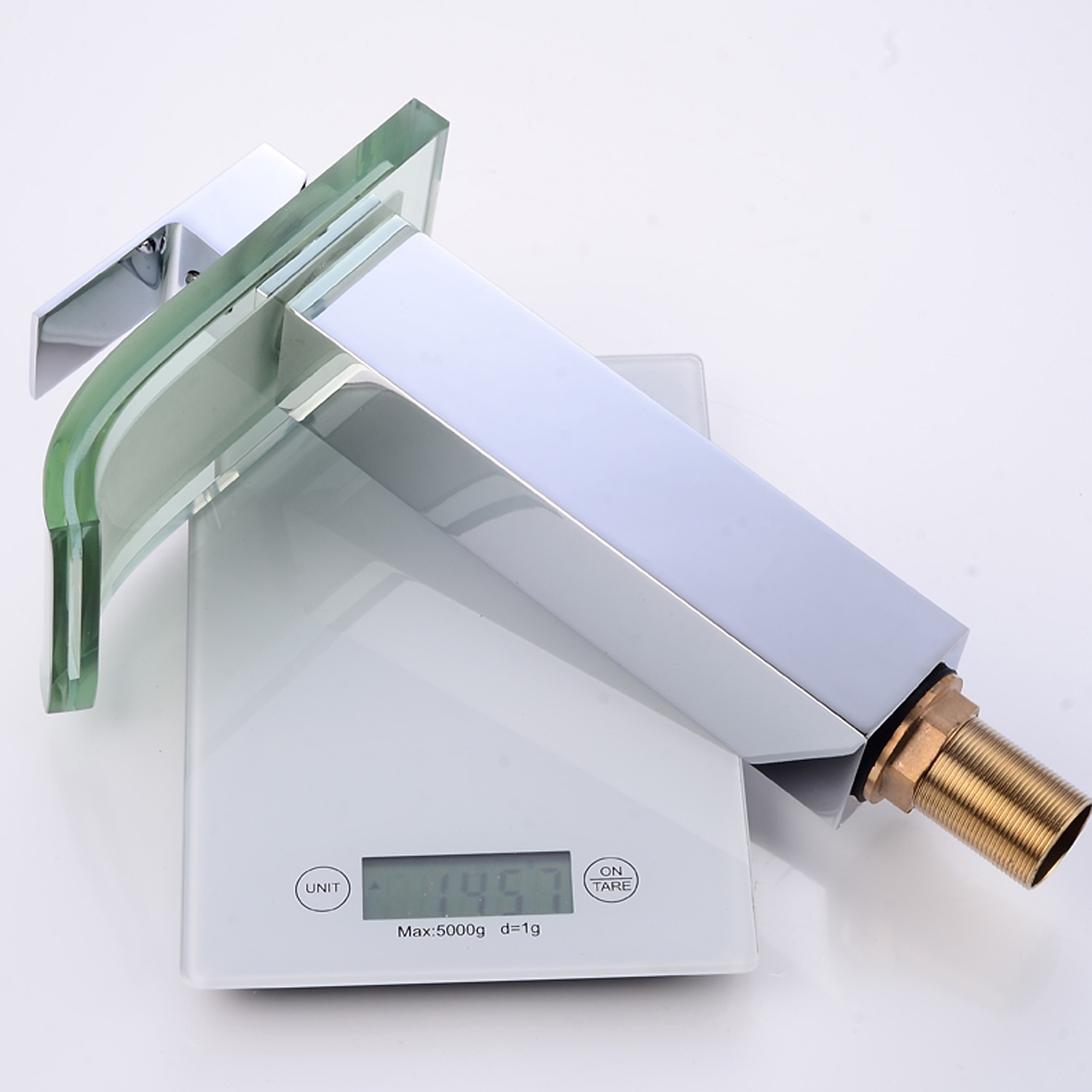 Chrome Waterfall Tap - Wash Basin Tap with Glass - Single-Handle Mixer Tap for Bathroom Sinks 2025 - CAD $111.99 –P2