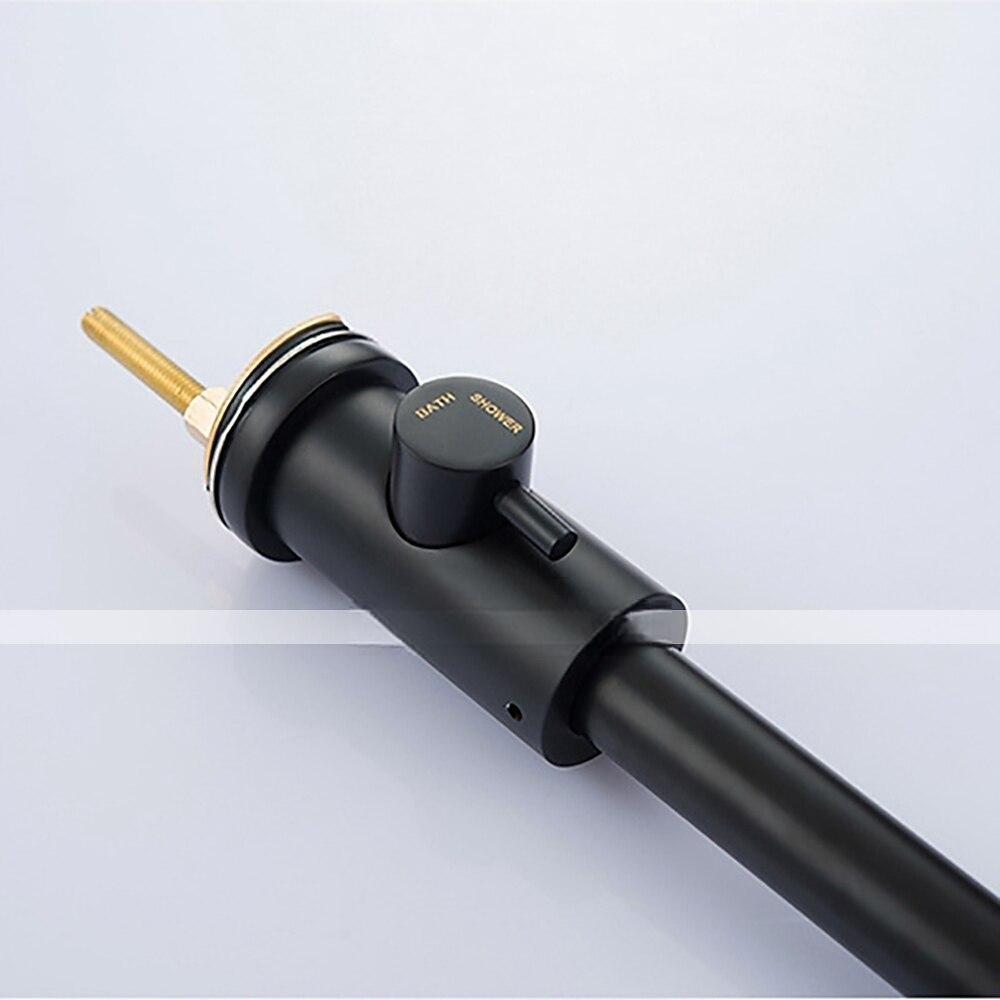 Bathtub Faucet - Contemporary Nickel Brushed Roman Tub Brass Valve Bath Shower Mixer Taps / Two Handles Four Holes 2025 - CAD $318.99 –P13