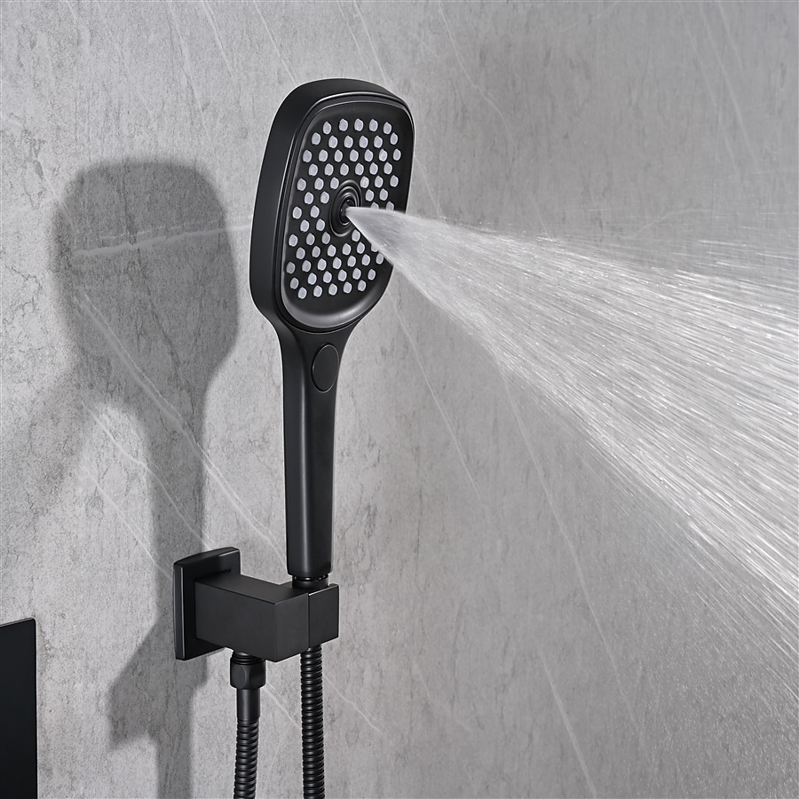 Shower FaucetRainfall Shower System 5-Function Thermostatic Mixer valve Body Jet Massage Set Rainfall Shower Multi Spray Shower Waterfall Contemporary Painted Finishes Mount Inside Brass Valve 2025 - CAD $1275.99 –P7