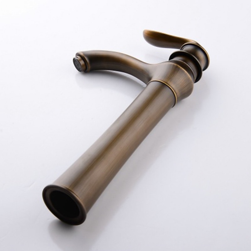 Bathroom Sink Faucet - Classic Antique Brass Free Standing Single Handle One HoleBath Taps 2025 - CAD $159.99 –P3