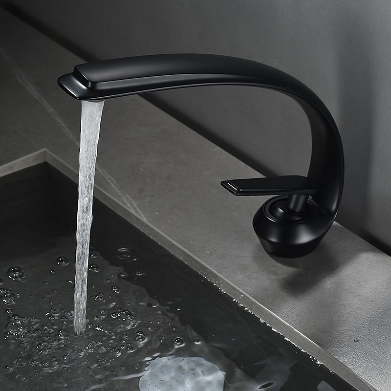 Bathroom Sink Faucet - Classic Electroplated / Painted Finishes Centerset Single Handle One HoleBath Taps 2025 - CAD $79.99 –P13