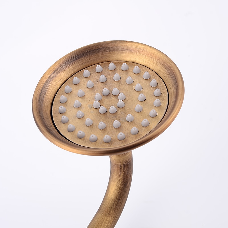 Shower Faucet / Body Jet Massage Set - Handshower Included pullout Rainfall Shower Antique / Vintage Style Antique Brass Mount Inside Brass Valve Bath Shower Mixer Taps 2025 - CAD $79.99 –P11