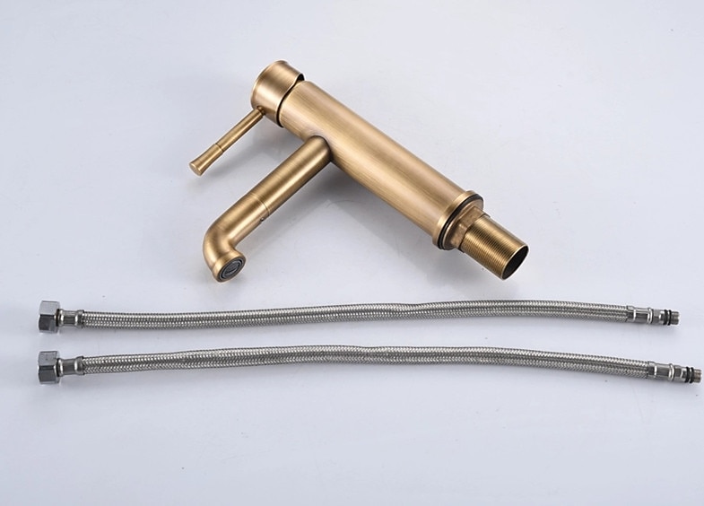 Bathroom Sink Faucet - Pull Out Oil-Rubbed Bronze / Antique Brass Centerset Single Handle One Holebath Taps 2025 - CAD $111.99 –P4