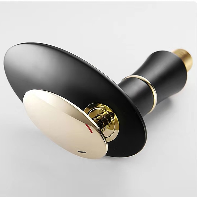 Waterfall Bathroom Sink Mixer Faucet Round, Wash Basin Taps Single Handle Washroom with Hot and Cold Hose Monobloc Vessel Water Brass Tap Deck Mounted 2025 - CAD $100.78 –P7