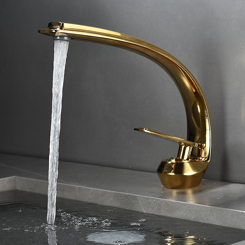 Bathroom Sink Faucet - Classic Electroplated / Painted Finishes Centerset Single Handle One HoleBath Taps 2025 - CAD $79.99 –P15