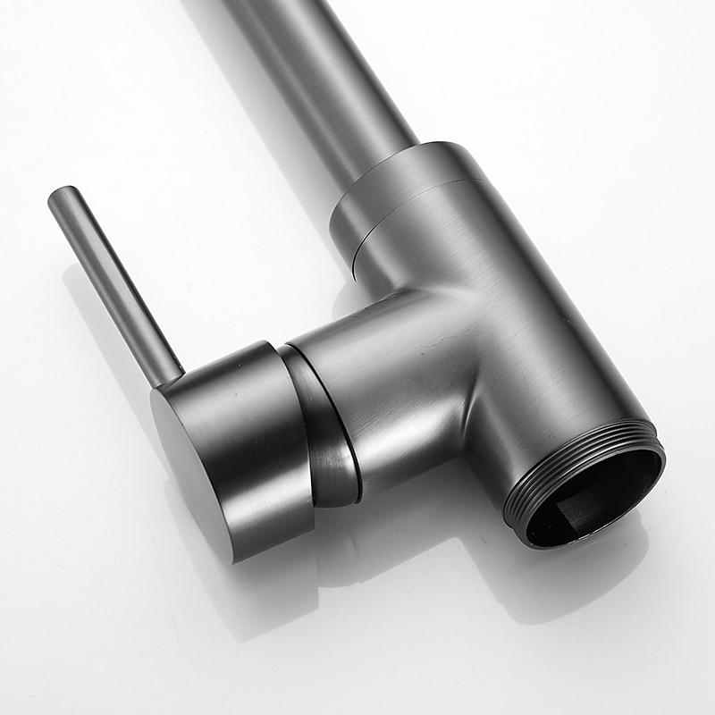 Bathtub Faucet Gun Grey Contemporary Electroplated Free Standing Ceramic Valve Bath Shower Mixer Taps 2025 - CAD $328.99 –P5