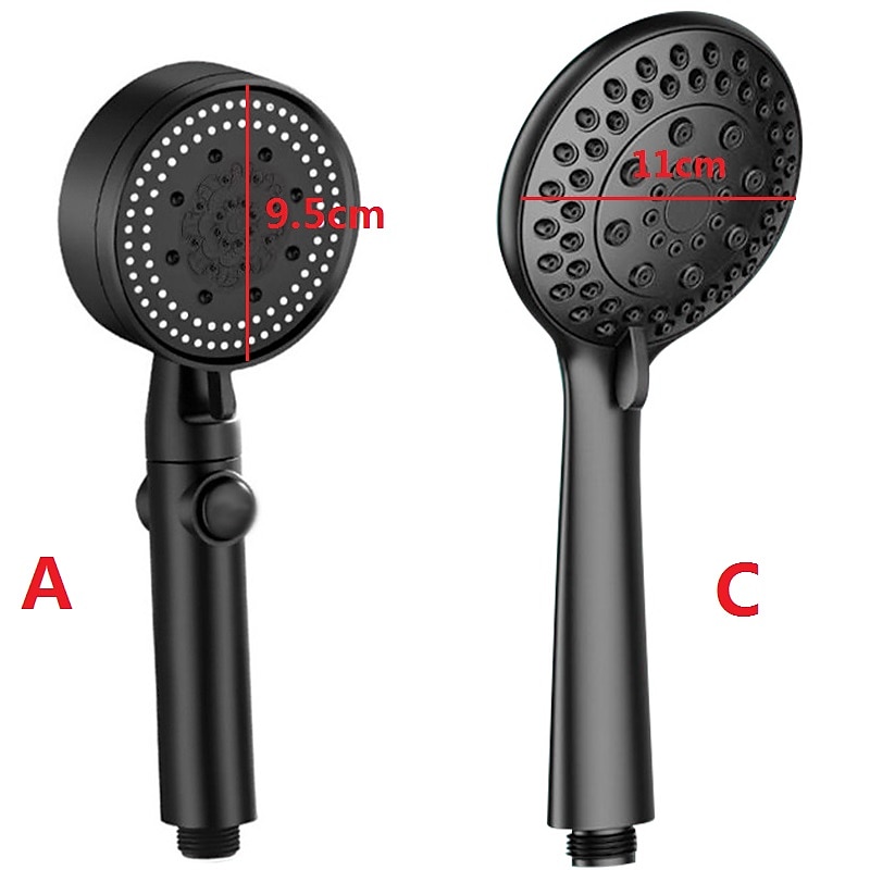 Shower Head High Pressure Handheld Spray with 5 Mode Showerhead Adjustable High-Pressure Water Saving Shower Head Held Shower Bathroom Accessories 2025 - CAD $3.99 –P2