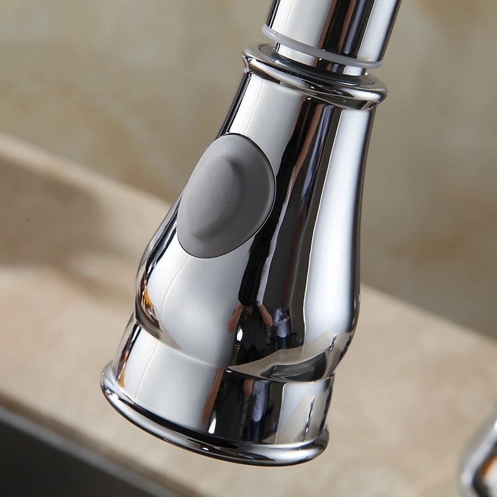 Kitchen Faucet Head Replacement Black Chrome Brushed Pull Out Faucet Sprayer Head Nozzle Attachment Fittings Accessories Aeration Spray Splash-proof Spout Adapter 2025 - CAD $27.99 –P2