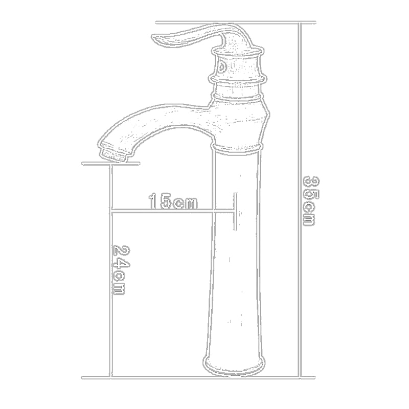 Bathroom Sink Faucet - Classic Antique Brass Free Standing Single Handle One HoleBath Taps 2025 - CAD $159.99 –P13