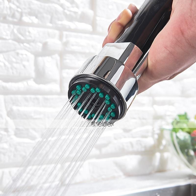 Kitchen Faucet Sink Pull Out Only Cold Water 360 Swivel Spout Wall Mounted Brass Pull Down Kitchen Vessel Taps Chrome 2025 - CAD $175.99 –P4