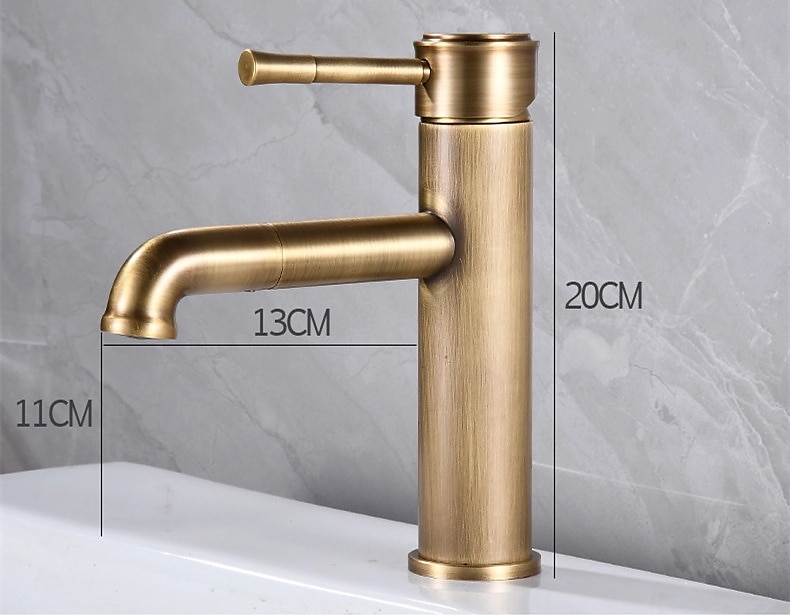 Bathroom Sink Faucet - Pull Out Oil-Rubbed Bronze / Antique Brass Centerset Single Handle One Holebath Taps 2025 - CAD $111.99 –P3