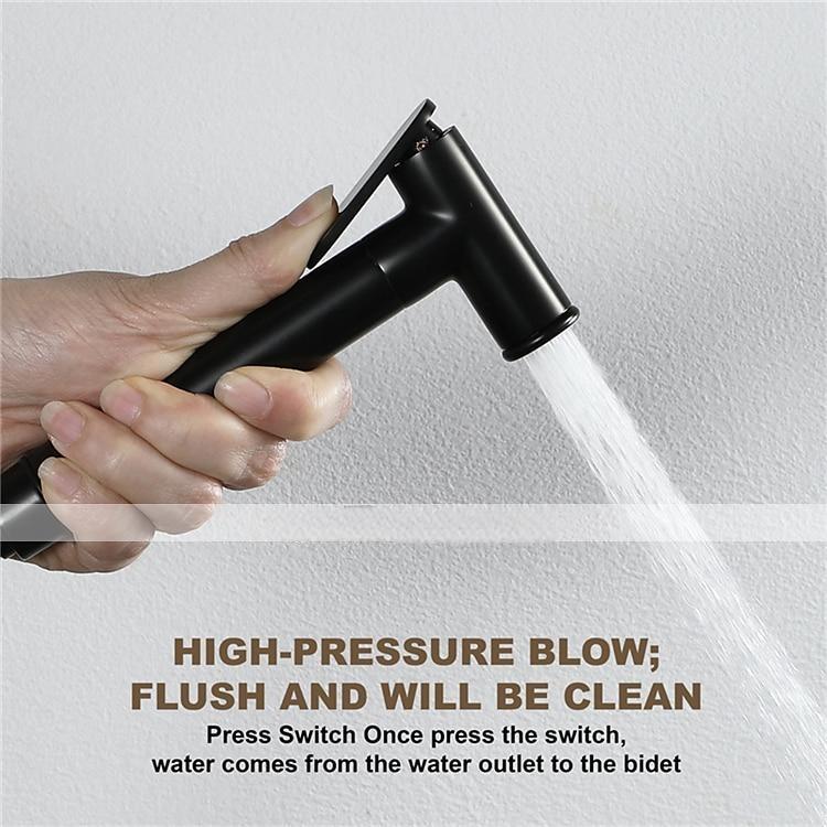 Brass Single Hole Bidet Painted Finishes Black Toilet Handheld Bidet Sprayer Self-Cleaning Contemporary Clean Spray Gun 2025 - CAD $52.99 –P2