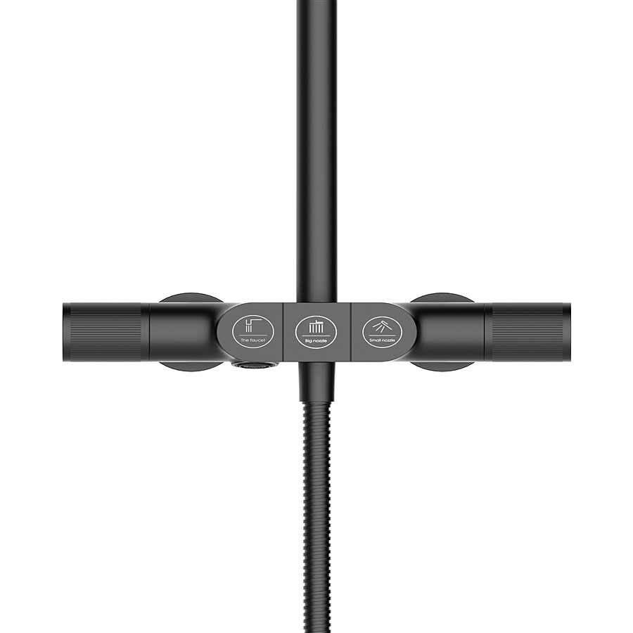 Shower FaucetShower System Set - Handshower Included Contemporary Chrome / Electroplated Mount Outside Ceramic Valve Bath Shower Mixer Taps 2025 - CAD $498.13 –P5