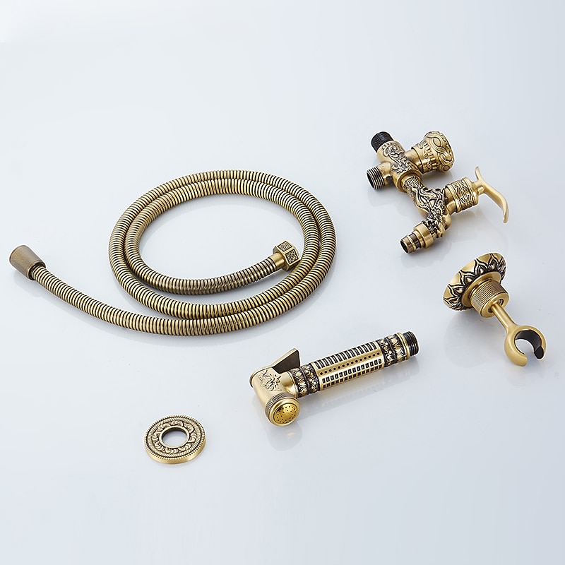 Bathroom Bidet Shower Sprayer Brass Toilet Douche Hygienic Cleaning Head Set Tap 2025 - CAD $63.99 –P1