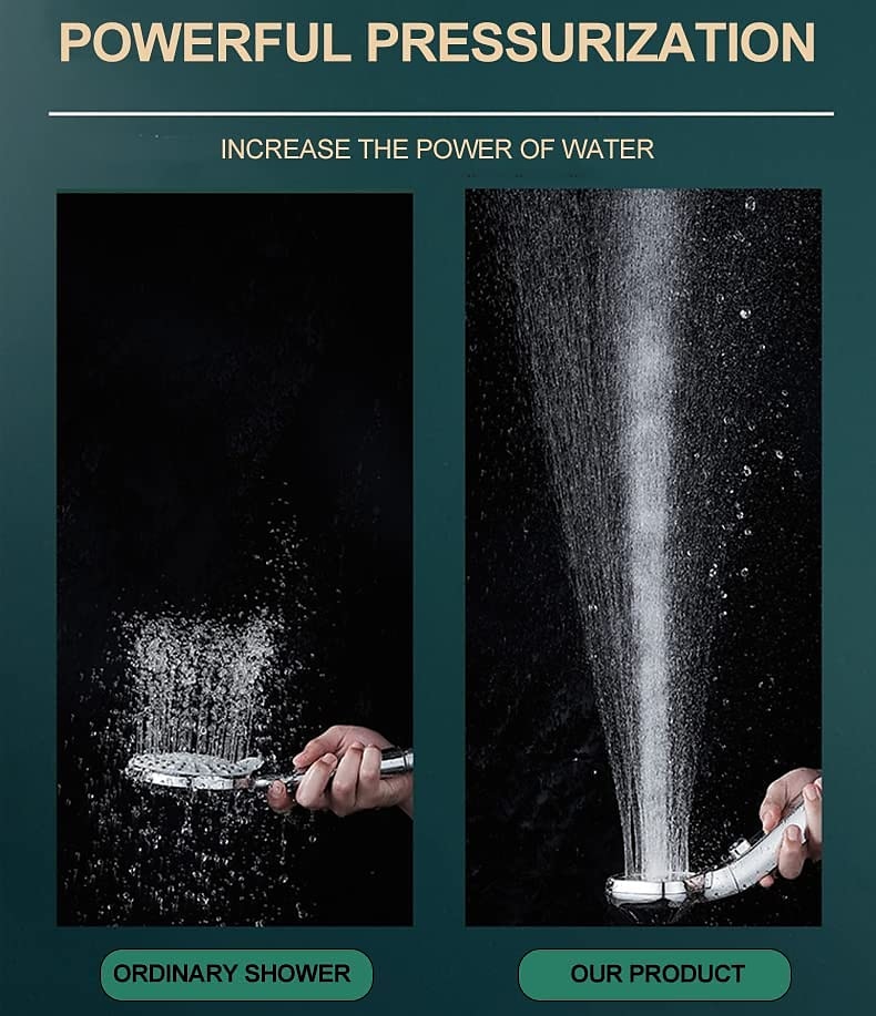 Shower Head 4 Mode Adjustable High Pressure Water Saving One-key Stop Water Handheld Pressurized Showerhead Bathroom Accessories(With 1.5m Water Pipe and Support) 2025 - CAD $11.99 –P4