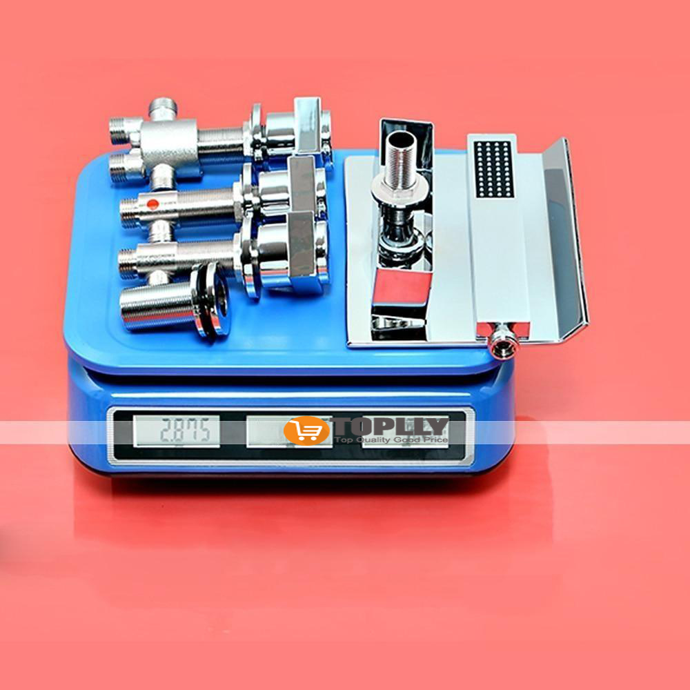 Bathtub Faucet - Contemporary Electroplated Roman Tub Ceramic Valve Bath Shower Mixer Taps 2025 - CAD $366.99 –P10