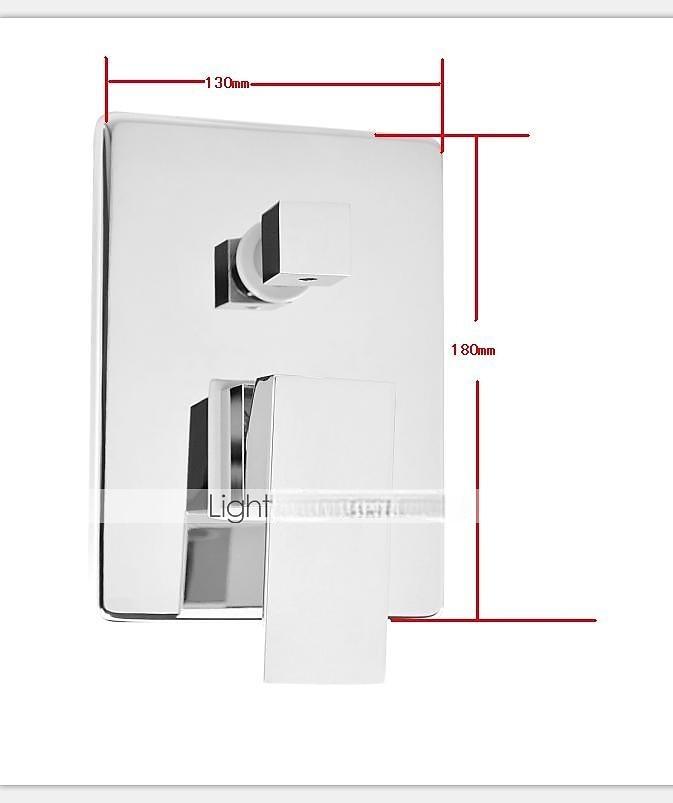 Brass Shower SetRainfall Country Chrome Wall Mounted  Mixer Taps Single Handle Four Holes Shower Faucets with Ceramic Valve 2025 - CAD $263.99 –P3