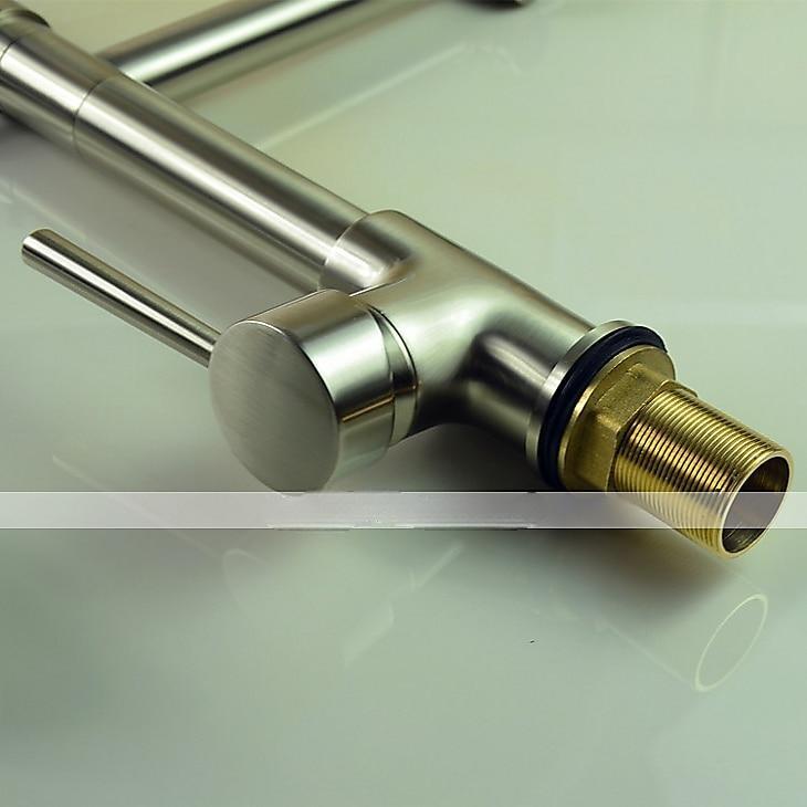 Kitchen FaucetBrass Chrome Deck Mounted Pullout Spray Contemporary Kitchen Taps with Hot and Cold Switch 2025 - CAD $143.99 –P5