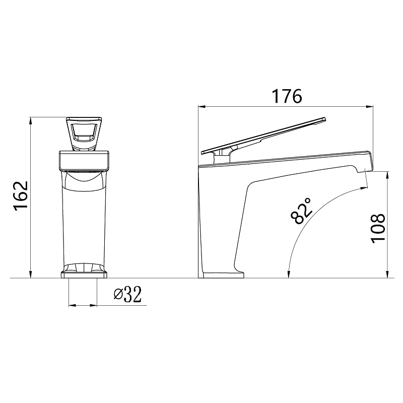 Bathroom Faucet Farmhouse Single Handle Lavatory Basin Vanity Sink Faucet Chrome/Black/Grey/Gold Available 2025 - CAD $143.99 –P1
