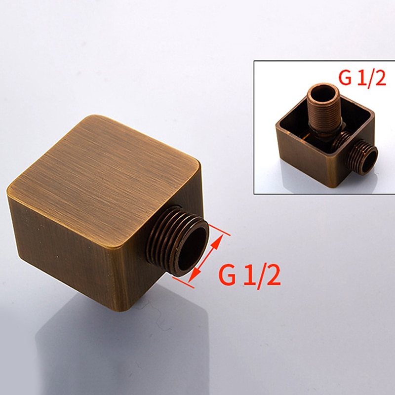 Shower Faucet Set Wall Mounted Vintage Brass Rainfall Overhead Combo Set Bathroom Mixer Ceramic Shower Hendheld Sprayer High Pressure Black Antique 2025 - CAD $255.99 –P4