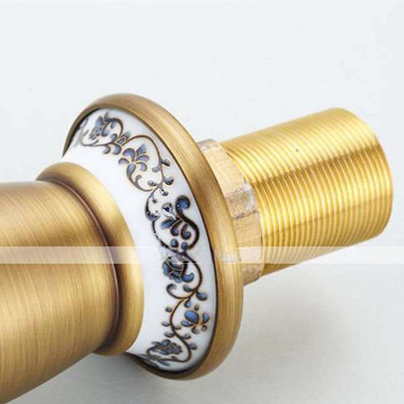 Bathroom Sink Faucet,Single Handle One Hole Brass Standard Spout,Brass Vintage Bathroom Sink Faucet Contain with Hot and Cold Water 2025 - CAD $87.99 –P6