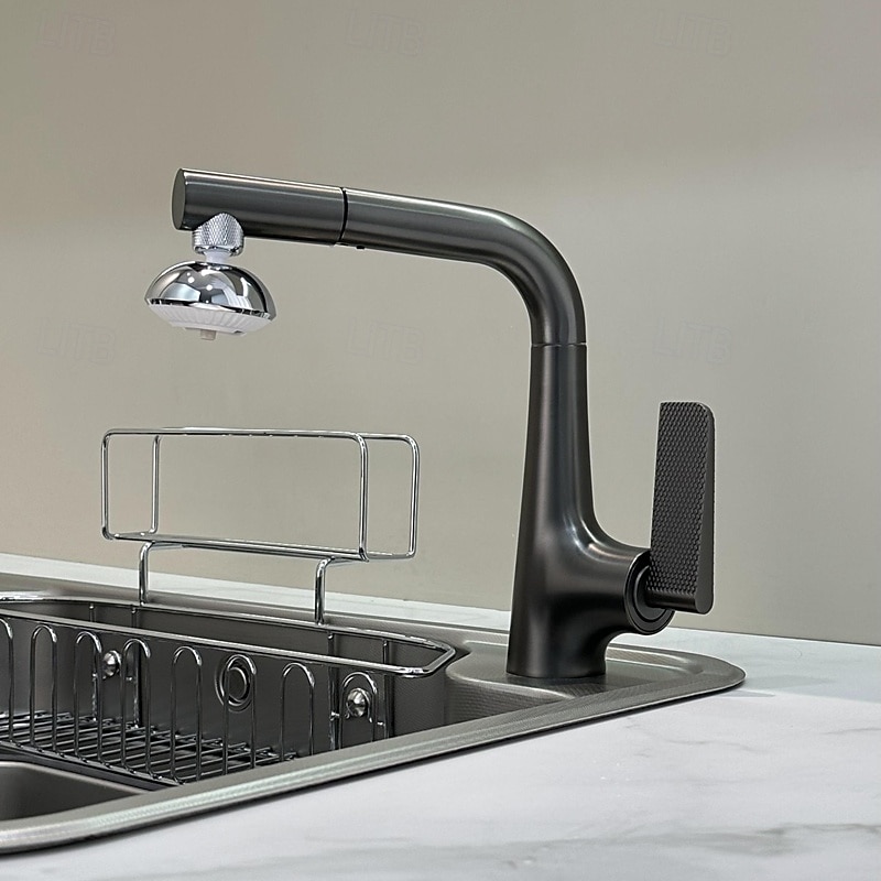 Kitchen faucet - Single Handle One Hole Electroplated / Painted Finishes Pull-out / Pull-down / Standard Spout Centerset Modern Contemporary Kitchen Taps 2025 - CAD $143.99 –P7
