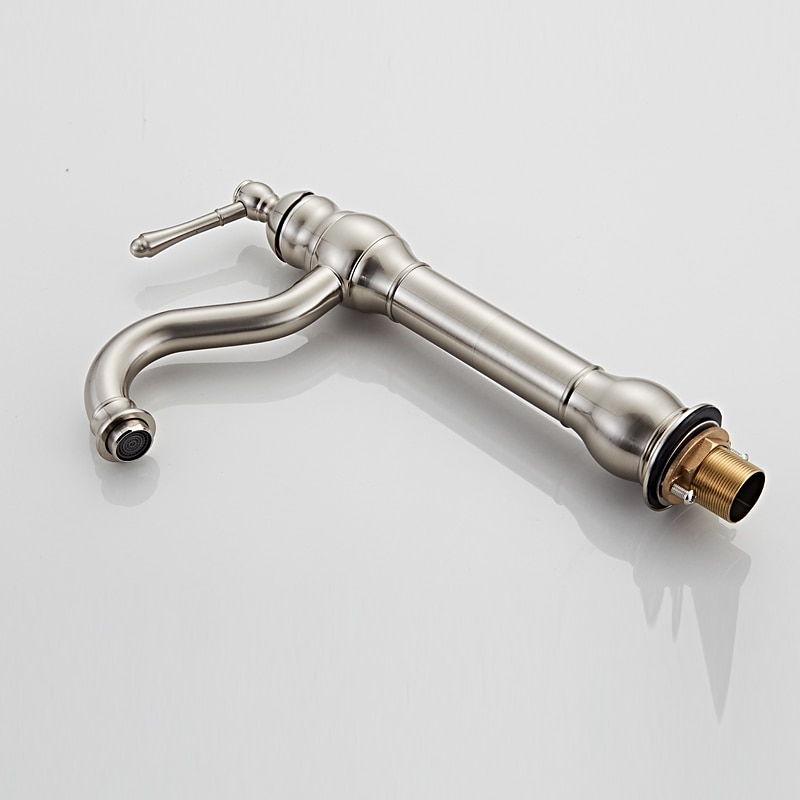 Bathroom Sink Faucet Antique Brass/ORB/Brushed Nickel Rotatable Single Handle One Hole Bath Taps 2025 - CAD $111.99 –P13