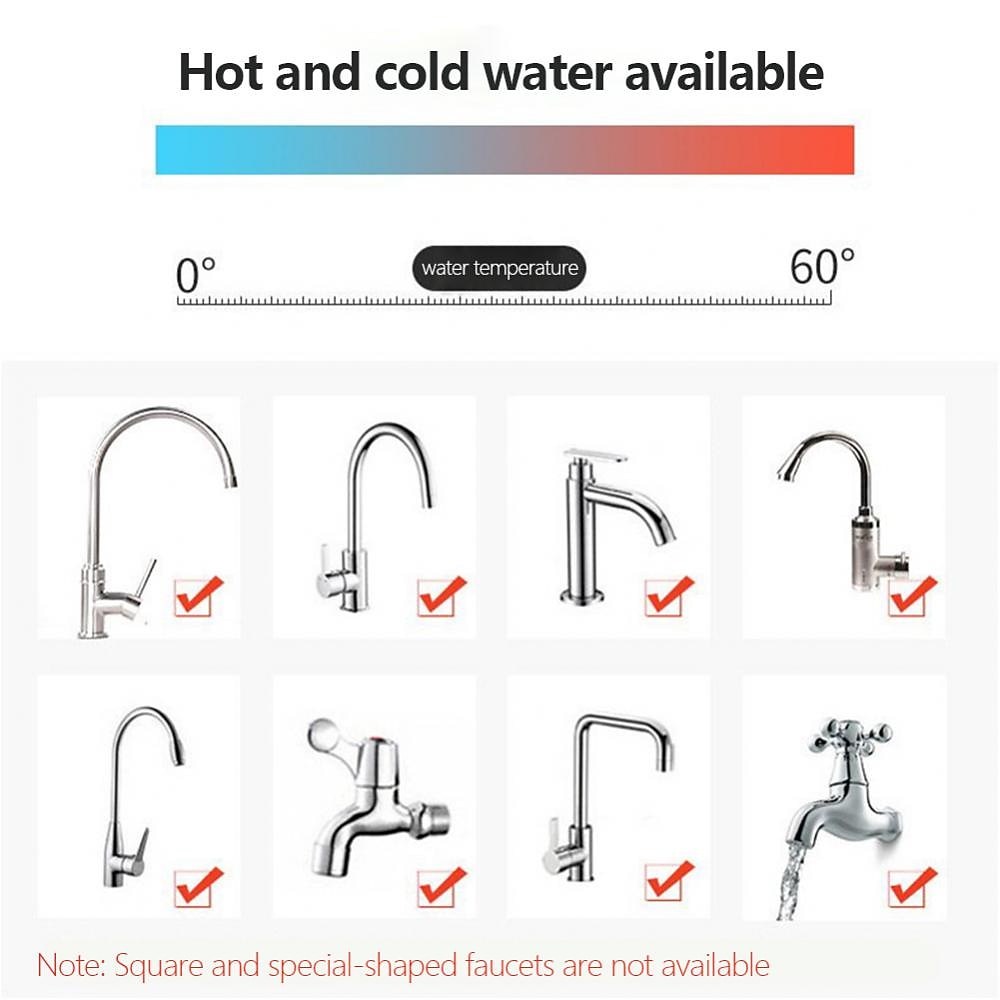 2Pcs Kitchen Water Filter Faucet Head Replacement 360 Adjustable Flexible Tap Extender Water Saving Sprayer Aerator Nozzle Attachment Diffuser Bathroom Accessories 2025 - CAD $9.99 –P10