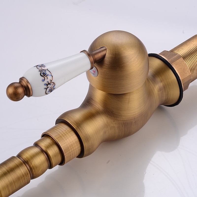 Traditional Kitchen Sink Mixer Faucet with Cold and Hot Hose Vessel Taps Single Handle 2025 - CAD $52.99 –P3