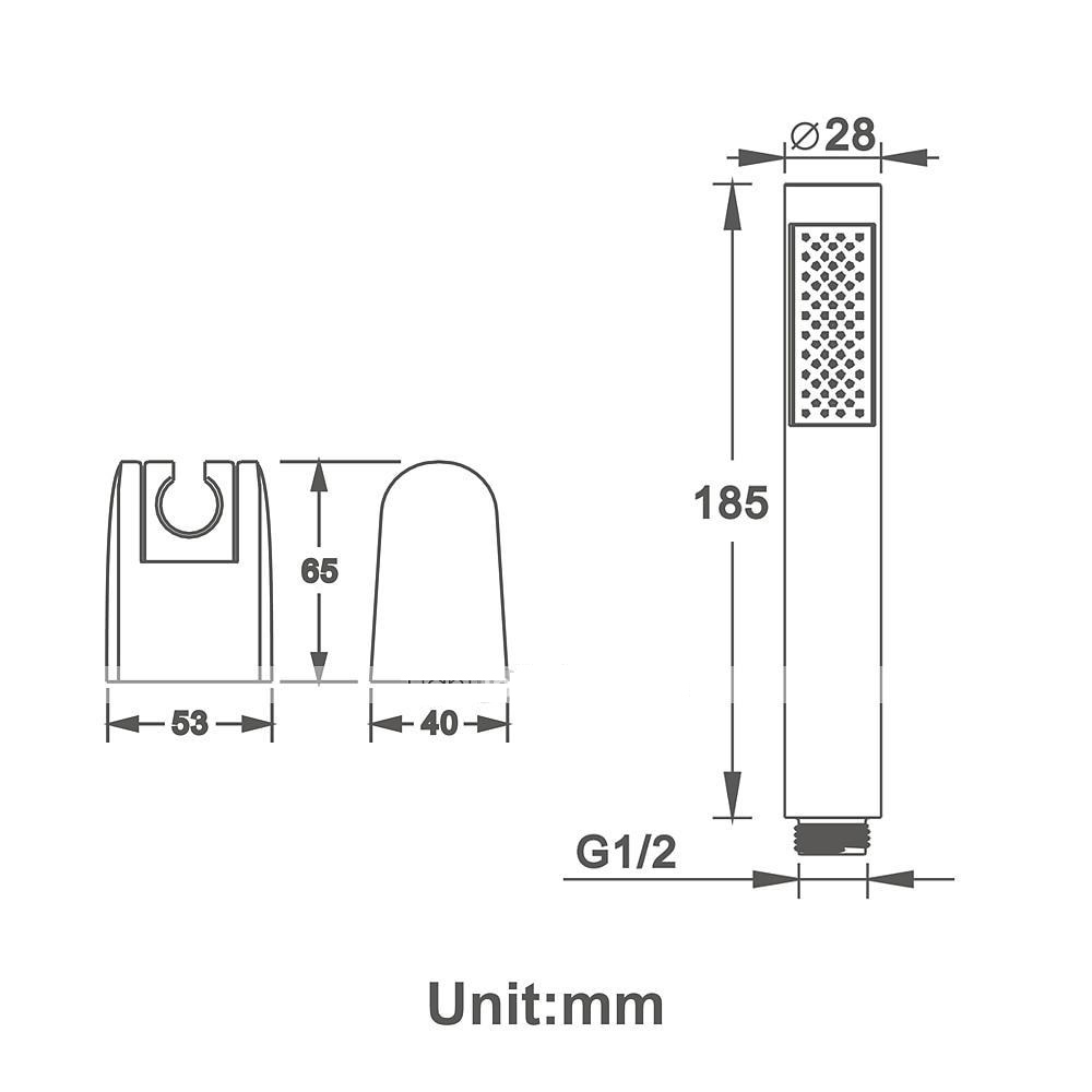 Contemporary Hand Shower Chrome / Brushed / Ti-PVD Feature - Shower Shower Head / Stainless Steel / Brass / Yes 2025 - CAD $23.99 –P12