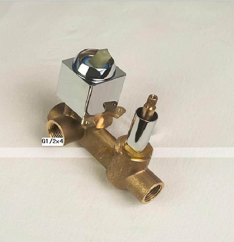 Brass Shower SetRainfall Country Chrome Wall Mounted  Mixer Taps Single Handle Four Holes Shower Faucets with Ceramic Valve 2025 - CAD $263.99 –P4
