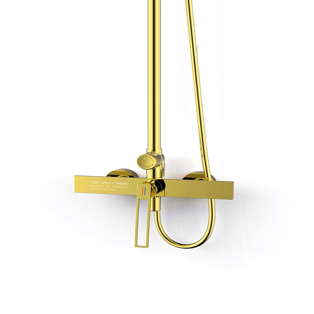Shower FaucetShower System Set - Handshower Included Contemporary Chrome / Electroplated / Painted Finishes Mount Outside Ceramic Valve Bath Shower Mixer Taps 2025 - CAD $366.99 –P9