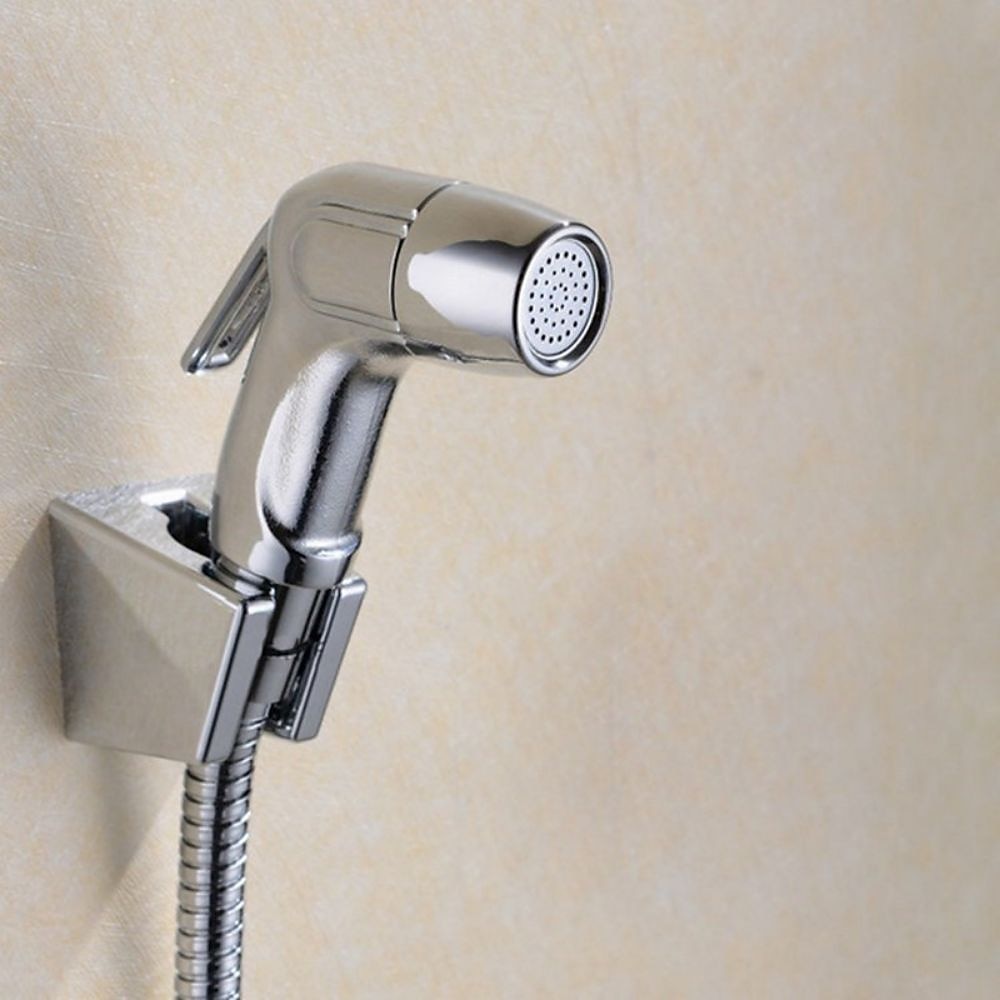 Multifunction Bidet Faucet with Holder Chrome Toilet Handheld Bidet Sprayer Self-Cleaning Contemporary Silvery 2025 - CAD $15.99 –P1